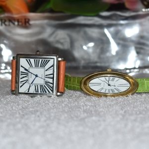 Pair of VTG Bijoux Terner Roman Numeral Watches